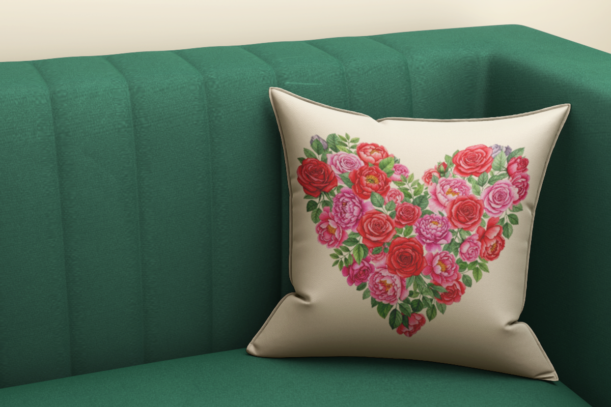 Watercolor Floral Heart PNG., an Object Illustration by KennedyStudio (Photo 4 of 4)