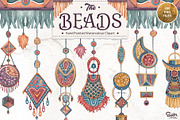 The Beads watercolor illustration, an Illustration by Soir Creative (Thumbnail 1 of 8)
