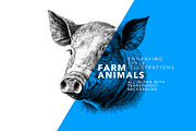 Famr Animals - illustrations, an Animal Illustration by Graxaim Mock-up (Thumbnail 2 of 4)