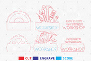 Personalized Dad’s Workshop Sign SVG, a Pattern Graphic by Lasercutiny (Thumbnail 2 of 2)