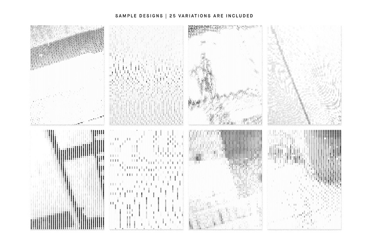 Binary Mosaic Patterns, a Decorative Illustration by Huebert World (Photo 5 of 10)
