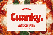 Cuanky Super Fun Retro Pizza Font
