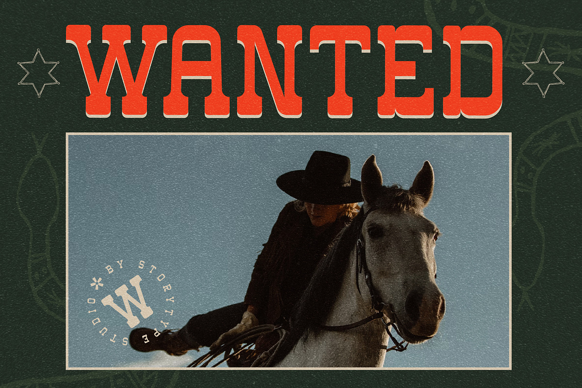 Western Carlo Retro Slab Serif Font, a Slab Serif Font by Storytype Studio (Photo 5 of 15)