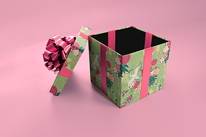 Blank Giftbox Mockup