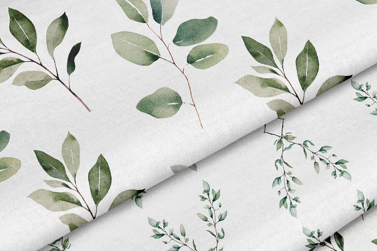 Modern Watercolor Greenery & Wreaths, a Decorative Illustration by Laras Wonderland (Photo 4 of 12)