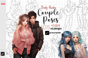 Procreate Couple Body Poses Anime
