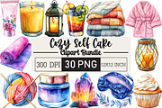 Cozy Self Care Clipart Bundle, an Illustration by Black Bird Studio (Thumbnail 1 of 6)