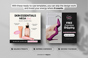 Ecommerce Meta Ad Templates Canva, a Social Media Template by DigiPax (Thumbnail 5 of 10)