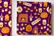 Halloween light clipart & patterns, a Seasonal Illustration by Carpet Tapete Pretzel (Thumbnail 8 of 14)
