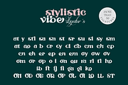 Stylistic Vibe, a Sans Serif Font by Joko Setiono (Thumbnail 18 of 21)