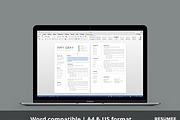 Professional resume template / CV, a Resume Template by Nordic Designs (Thumbnail 3 of 4)