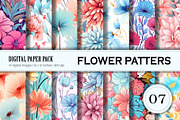 Big Bundle Floral Patterns 01., a Pattern Graphic by KENO Mascots (Thumbnail 8 of 11)