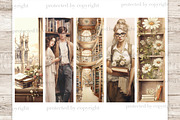 Light Academia Printable Bookmarks, an Education Illustration by GlamArtZhanna (Thumbnail 2 of 3)