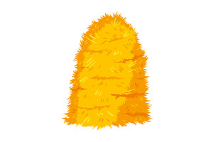 Haystack isolated on white, an Animal Illustration by Things for designers
