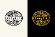 5 Art Nouveau Labels, a Branding & Logo Template by Pgmart (Thumbnail 4 of 6)