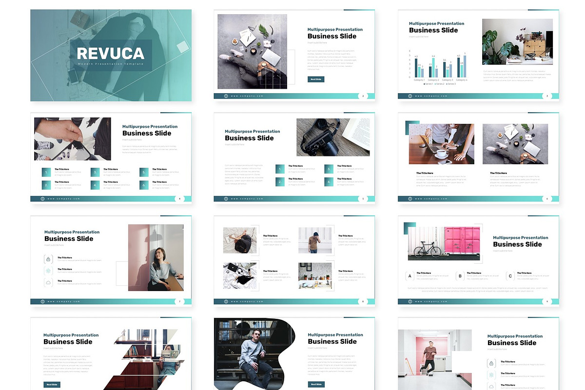 Revuca - Keynote Template, a Presentation Template by AQR Studio
