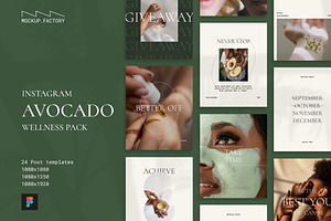 Avocado Wellness Instagram Template