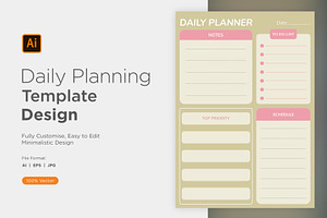 Daily Planner Sheet Design -21