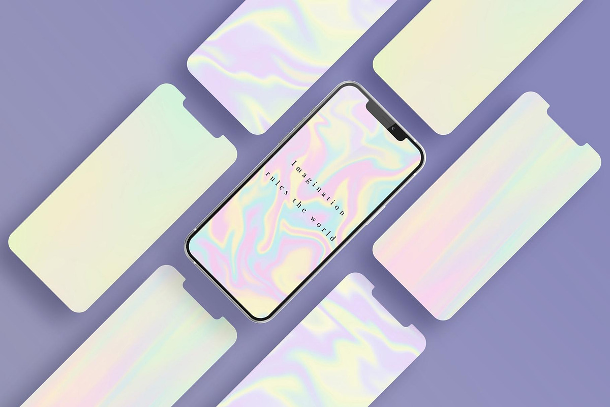 Holographic Marbling Backgrounds, a Texture Graphic by Kat Anti (Photo 5 of 8)