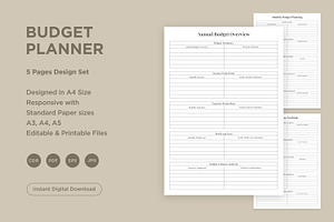 Budget Planner Pages Set V-03