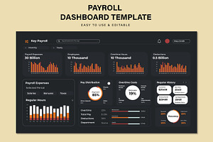 Payroll Dashboard Template