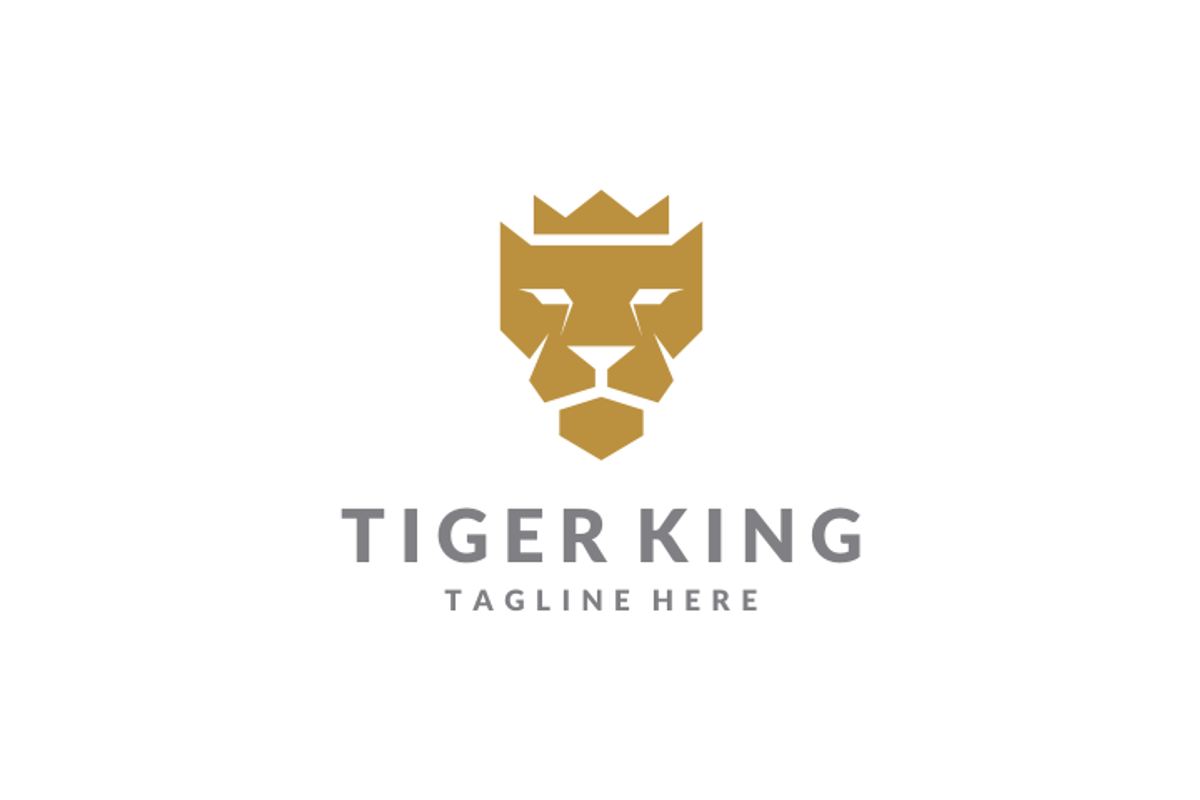 Geometric Tiger King Head Logo, a Branding & Logo Template by yopie (Photo 3 of 3)