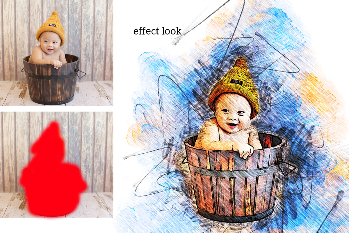 Modern Pencil Sketch PS Action, an Action Add-On by MRI STUDIO (Photo 11 of 31)