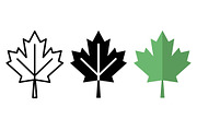 Maple Leaf Icons, a Solid Icon by Artonix (Thumbnail 2 of 2)