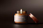Amber Glass Candle Mockup Bundle, a Packaging Mockup by pmvch (Thumbnail 37 of 135)