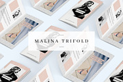 MALINA Trifold Brochure + Pattern, a Brochure Template by AgataCreate (Thumbnail 1 of 10)
