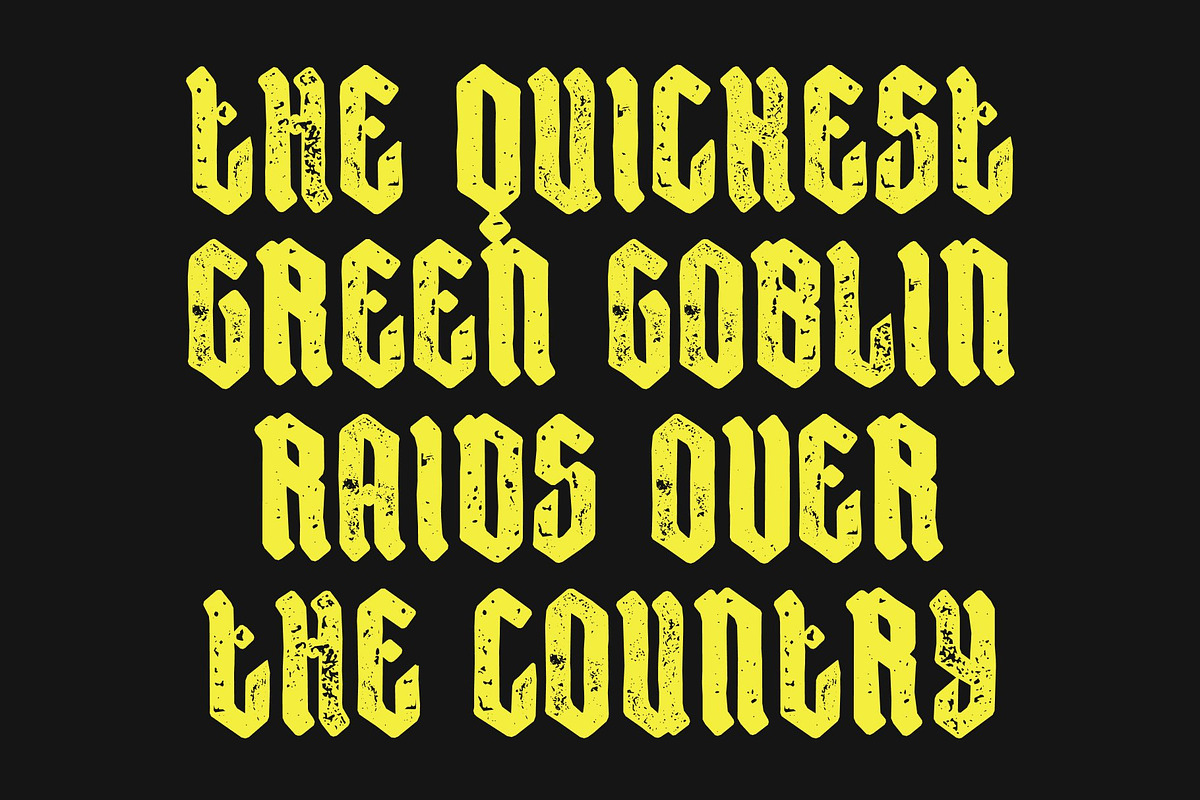 CS Quispe Stamp, a Blackletter Font by Craft Supply Co. (Photo 2 of 8)