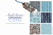 Organic Floral Seamless Patterns, a Pattern Graphic by Sketchbook Designs (Thumbnail 2 of 10)