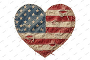 USA Patchwork American Heart Png, an Illustration by Designking (Thumbnail 2 of 6)