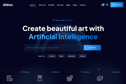 Aithm - AI Agency & Startup Template, a HTML Template by helenshop
