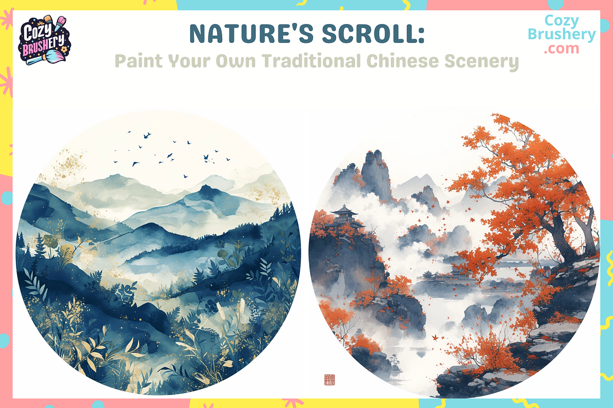 Procreate Chinese Watercolor Nature, a Brush Add-On by Cozy Brushery (Photo 2 of 5)