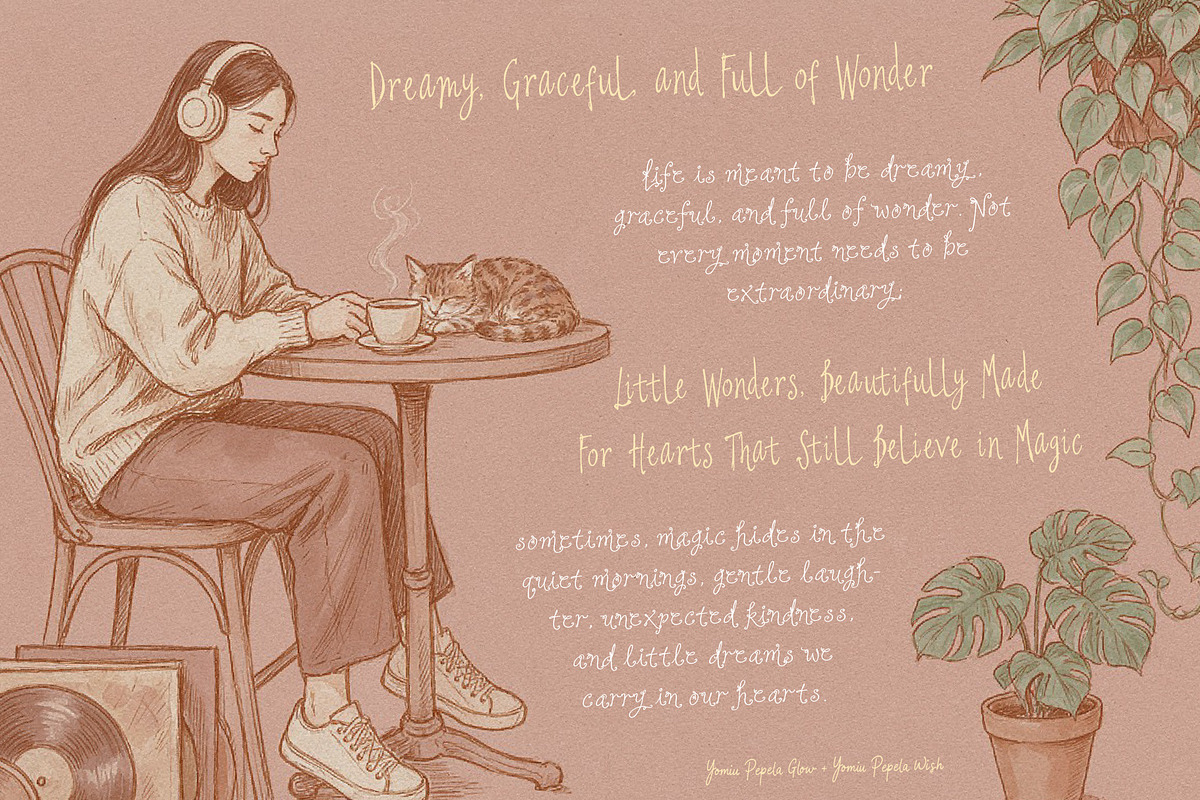 Yomiu Pepela Font Trio of Wonder, a Handwritten Font by HypeWorksCo (Photo 6 of 33)