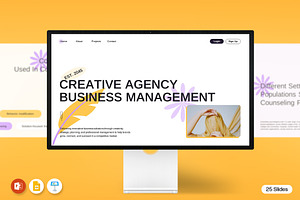 Business Agency PowerPoint Template, a Presentation Template by evgenystudio
