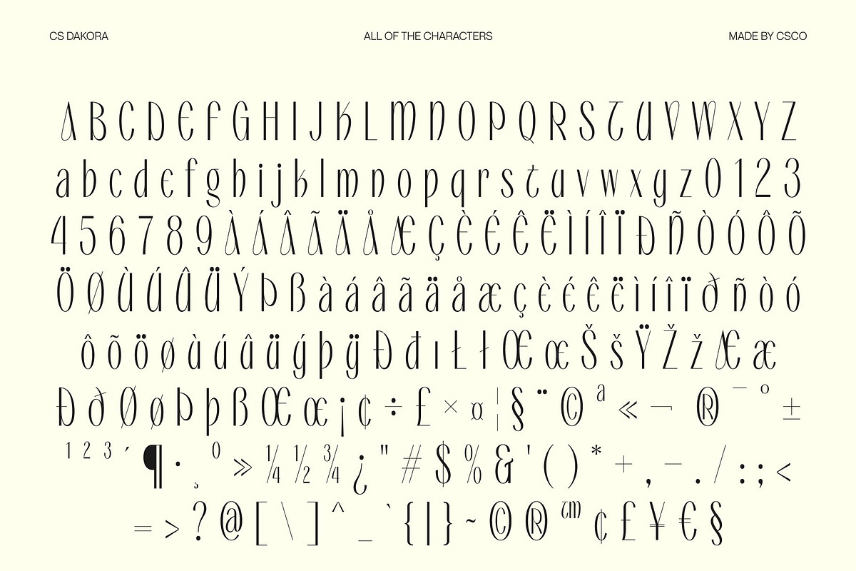 CS Dakora – Elegant Sans Serif, a Sans Serif Font by Craft Supply Co. (Photo 8 of 8)