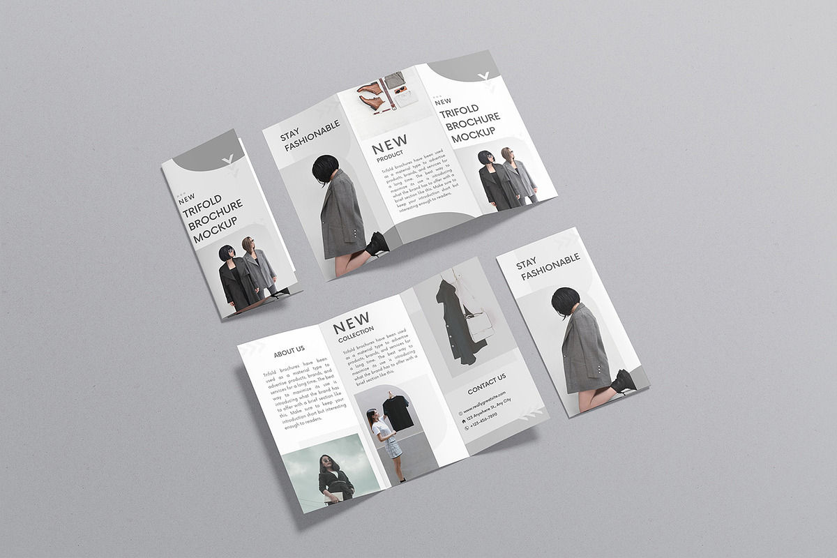 Trifold Brochure Mockup, a Product Mockup by graphicsecond
