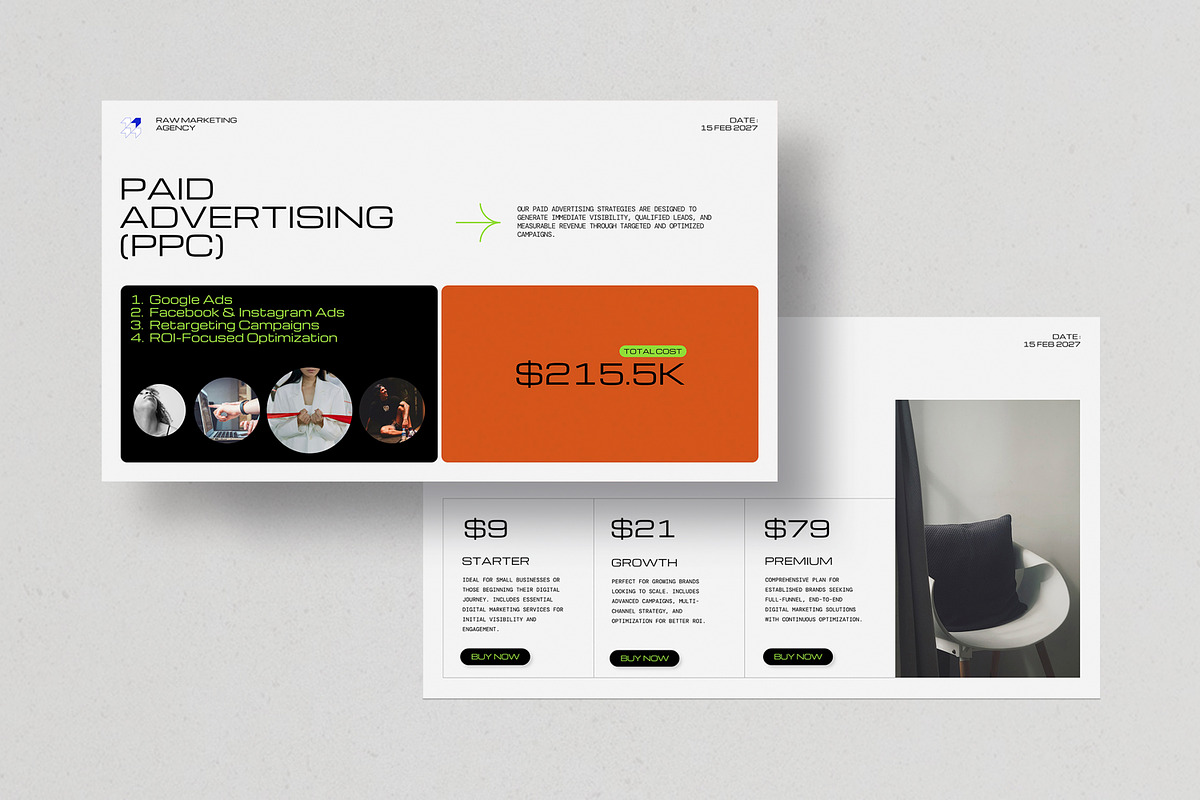 Digital Marketing Presentation, a Presentation Template by evgenystudio (Photo 2 of 9)
