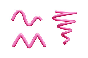 Abstract pink gradient wave lines in, an Illustration by YuliiaOsadcha