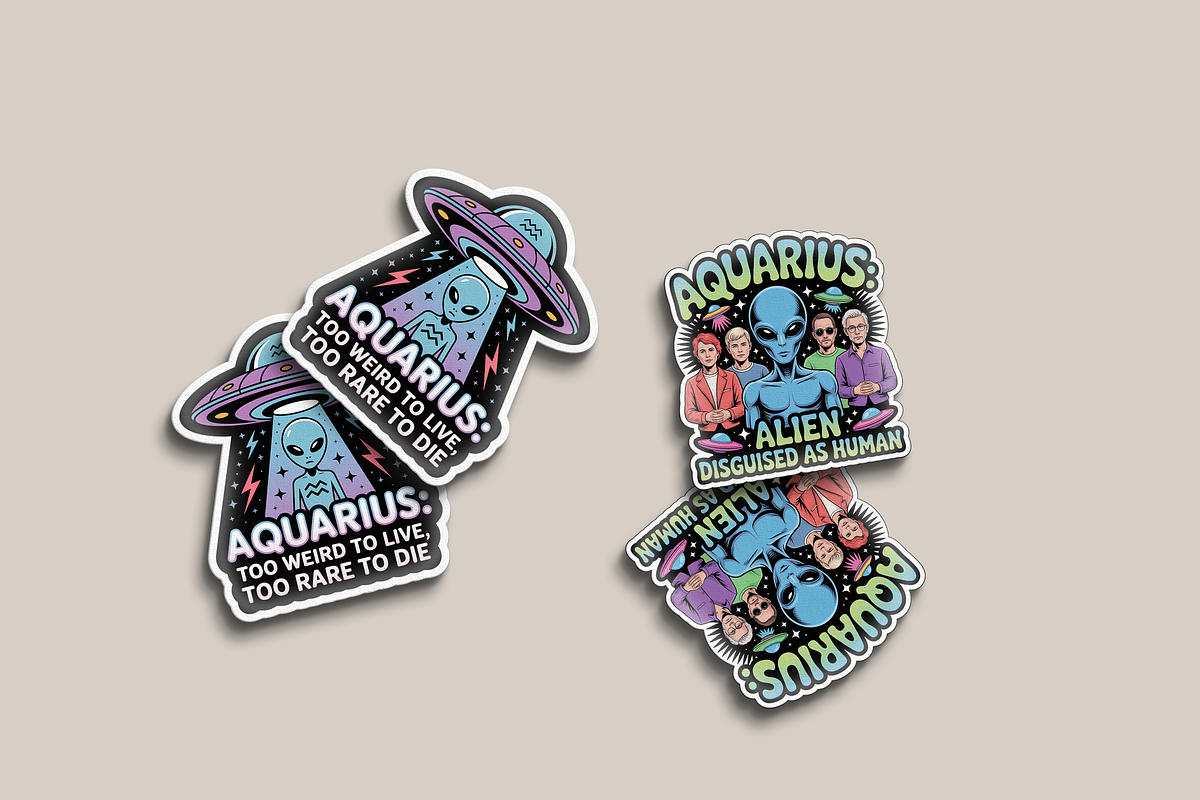 The Zodiac Personality Sticker Set, an Illustration by Jakayla Digital Co (Photo 4 of 4)