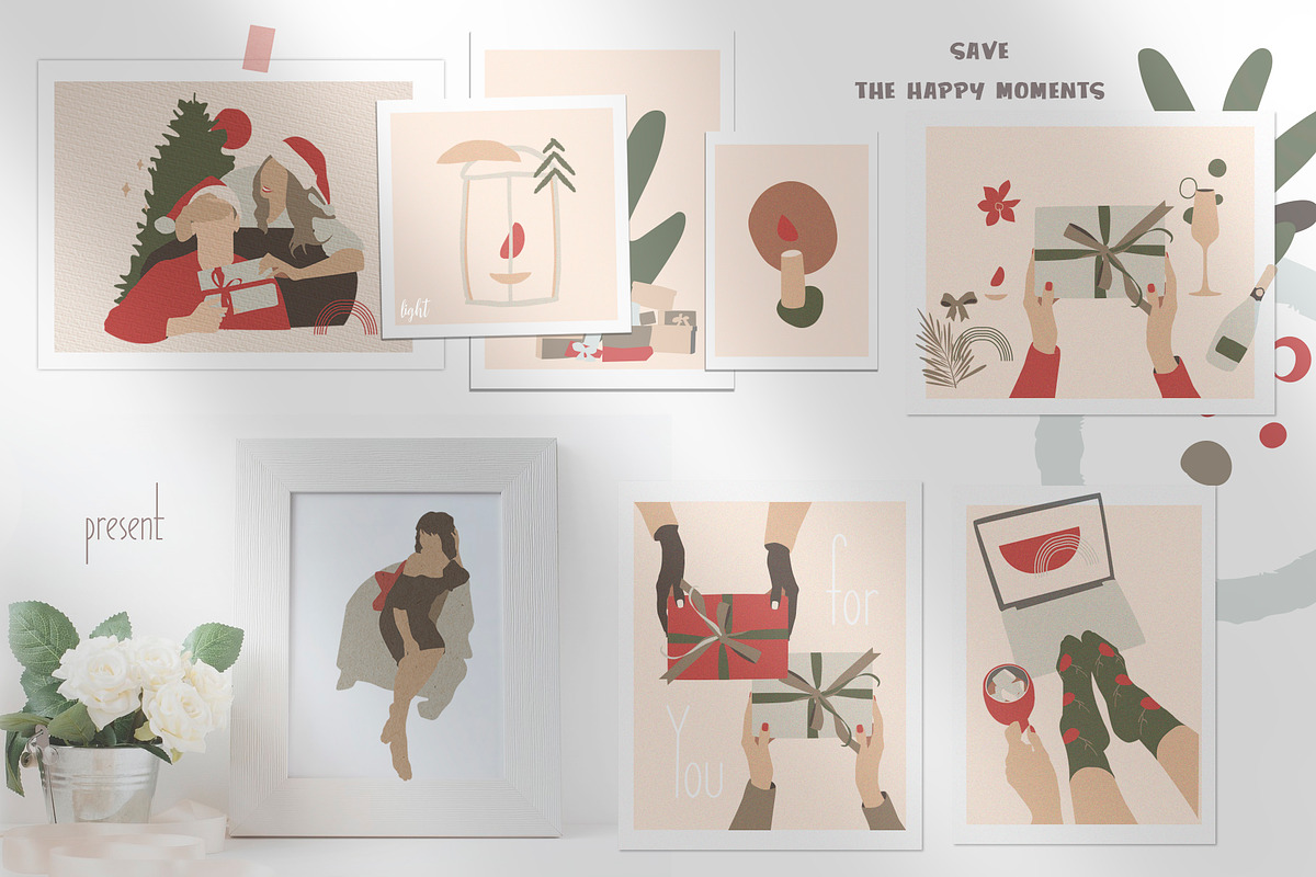 Christmas Secret Cozy Graphic Set, a Decorative Illustration by Ann Art Houze (Photo 3 of 14)