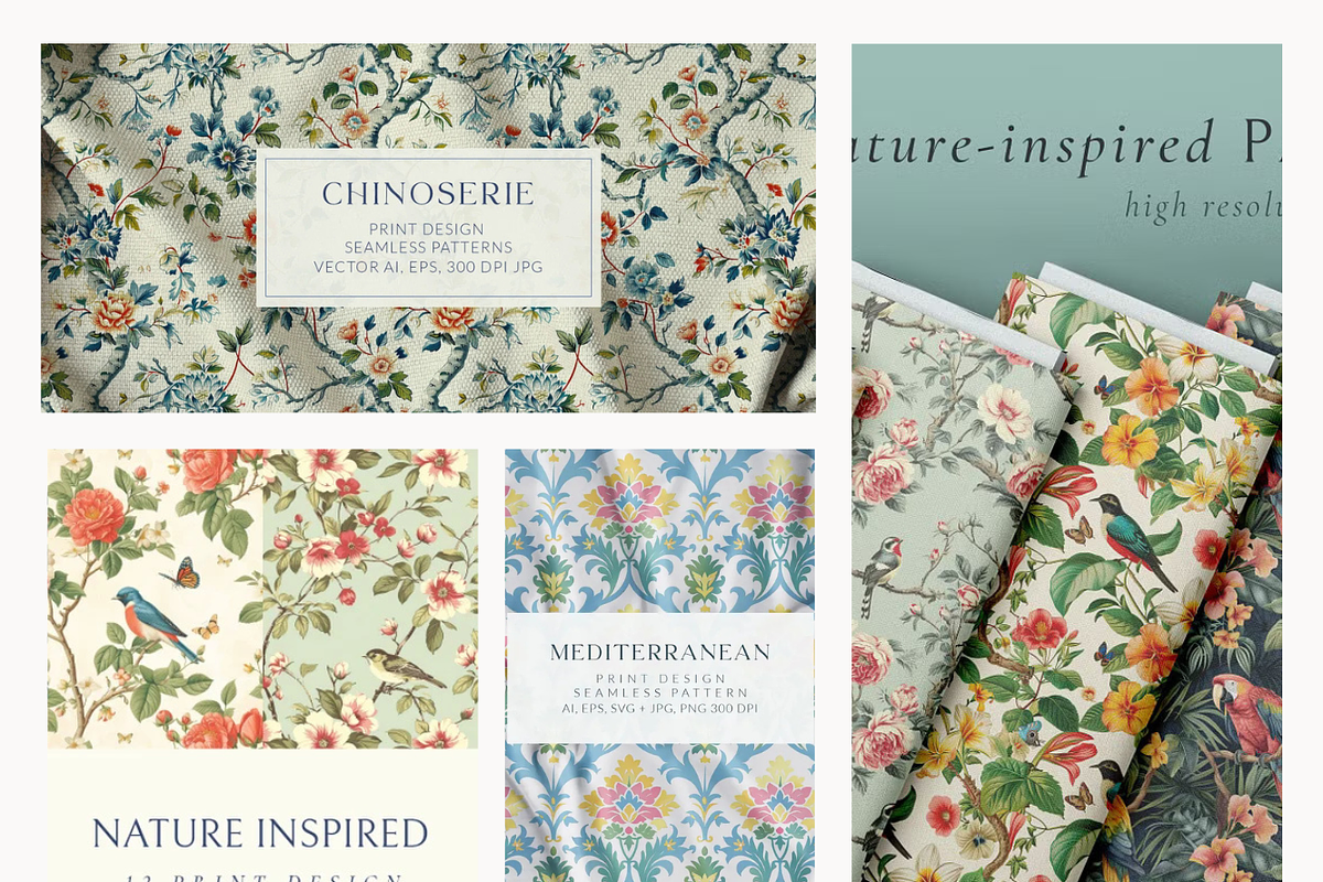 700+ Seamless Patterns Bundle, a Pattern Graphic by Olya Creative (Photo 19 of 56)