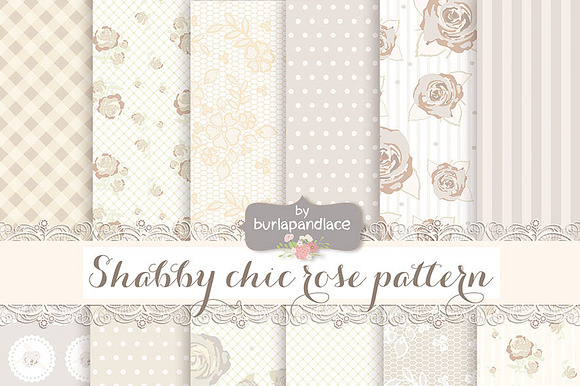Shabby Chic Rose, Beige, Champagne preview 2