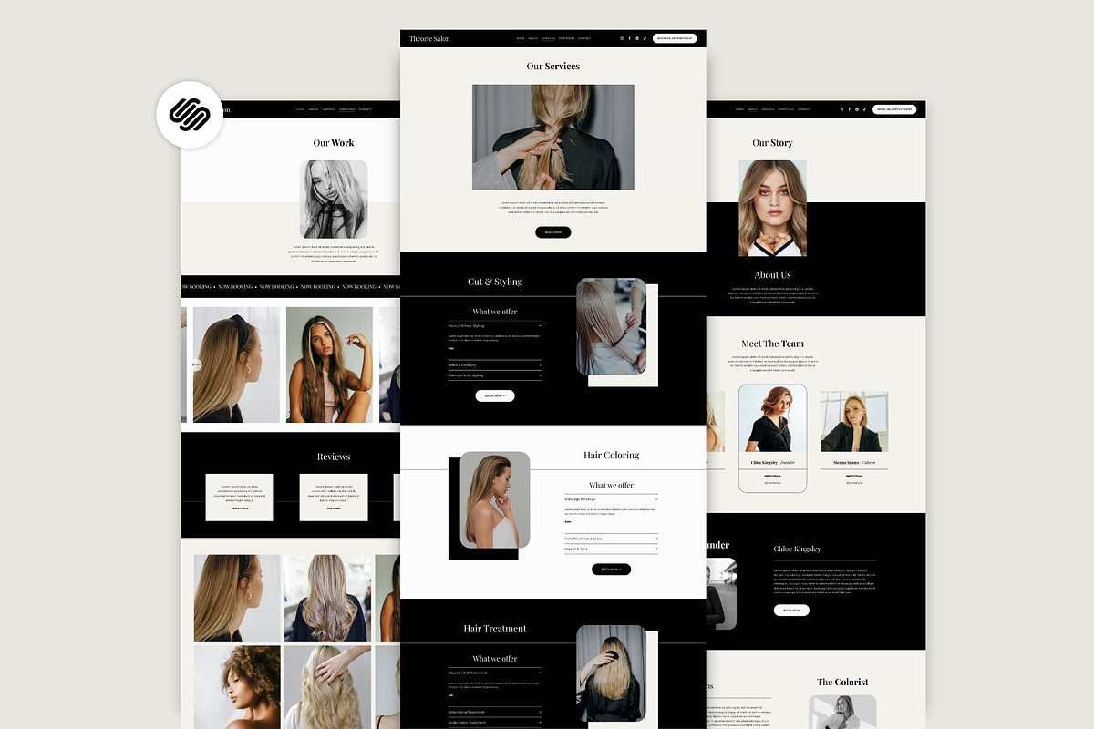 Squarespace 7.1 Template: Théorie, a Squarespace Template by Deb Creative Studio (Photo 2 of 9)