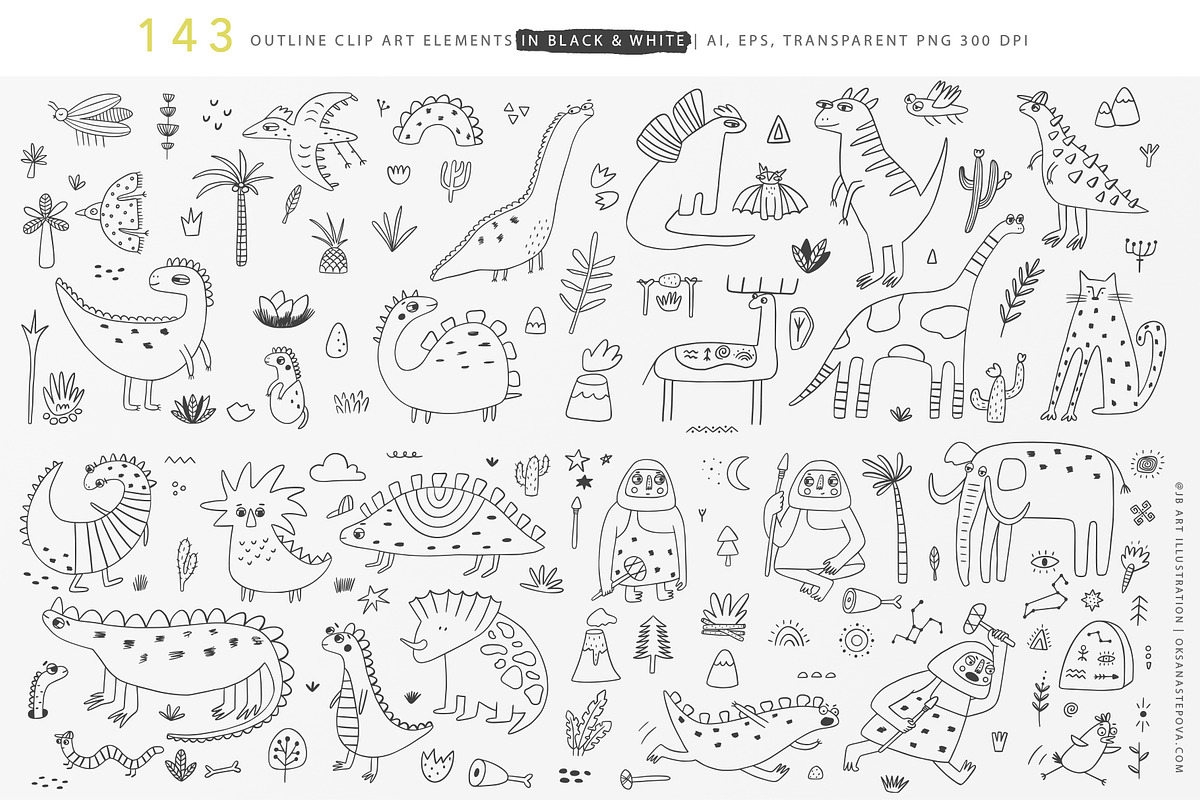 Stone Age, an Animal Illustration by Oksana Stepova (Photo 9 of 15)