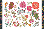 Jacobean Floral & Tartan Patterns, a Pattern Graphic by Sonulkaster (Thumbnail 6 of 10)