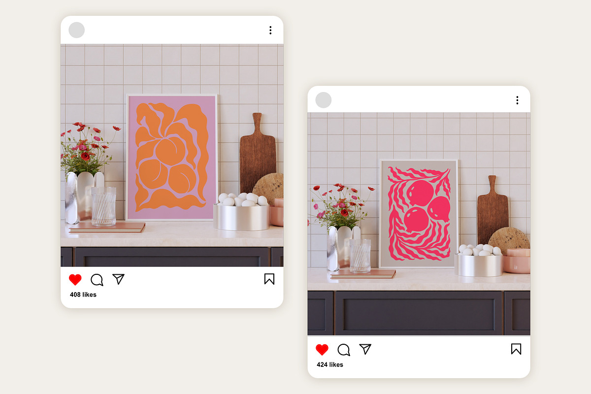 Kitchen Frame Mockup Bundle EILA, a Household Mockup by Bonumo (Photo 5 of 10)