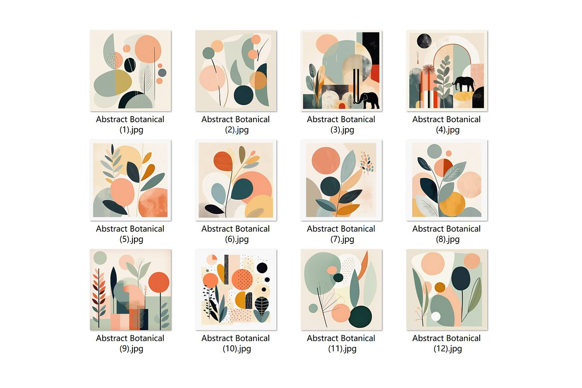 12 light green beige boho art print, a Decorative Illustration by ARTOZEN DIGITAL (Photo 13 of 13)